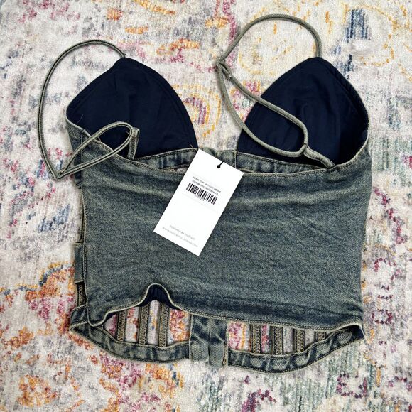 Outcast Denim Bustier Tank Top - Picture 5 of 5